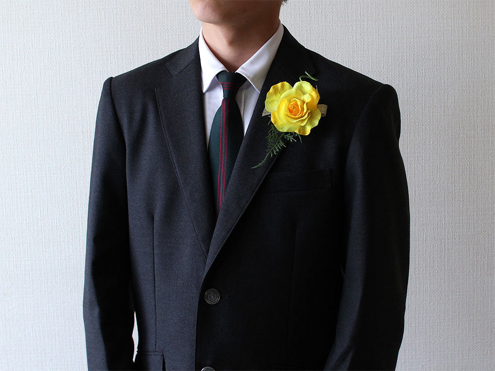 AT1-40 アーティローズ×1輪イエローコサージュ