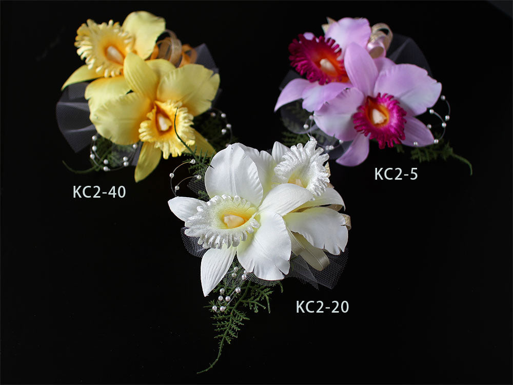 KC2 カトレアシャイン×2輪コサージュシリーズ