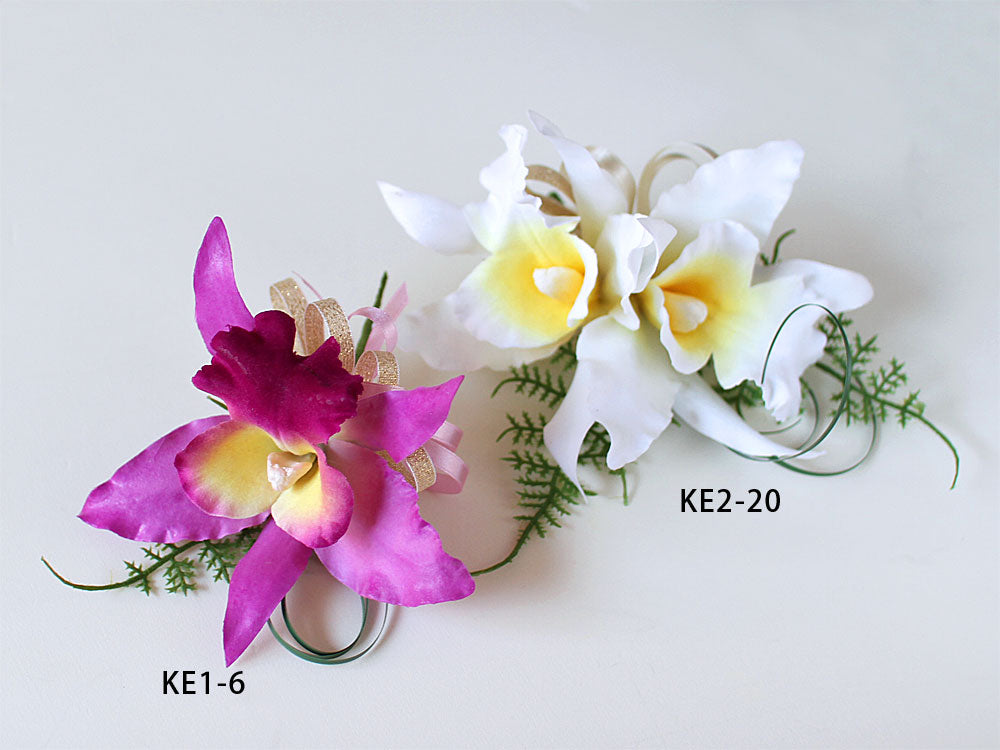 KE1 NEW リアルカトレア×1輪コサージュシリーズ