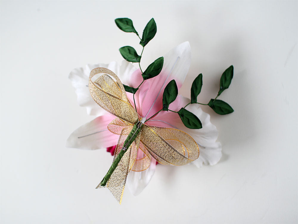 KL1-3 カトレアL×1輪ピンクコサージュ