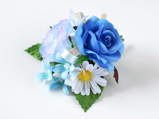 MXF-16 NEWミックスブーケブルーコサージュ