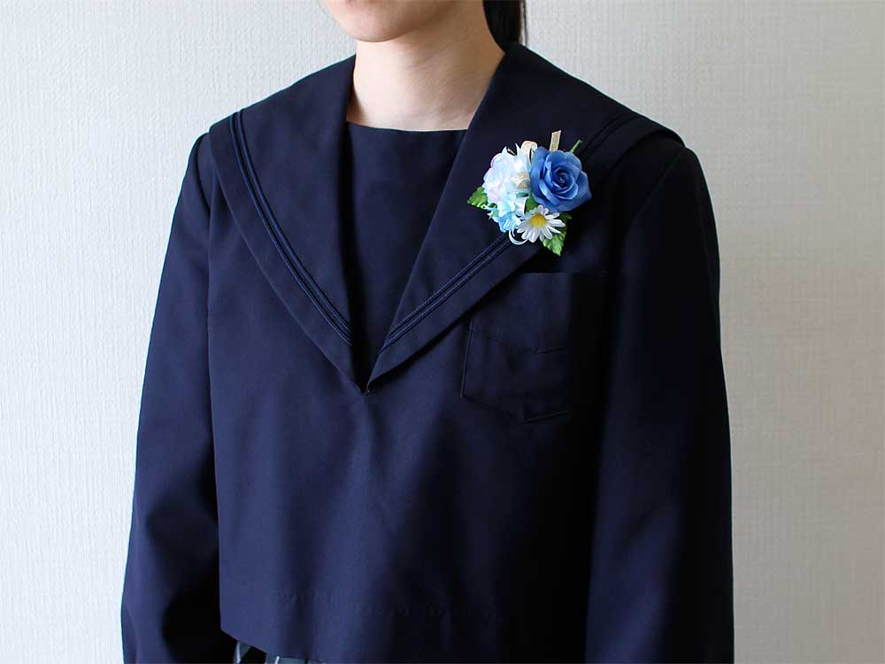 MXF-16 NEWミックスブーケブルーコサージュ