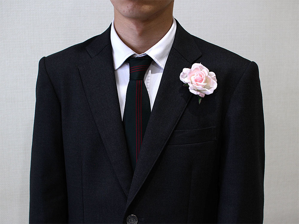 Q1-3 スクエアローズピンクヘッドコサージュ