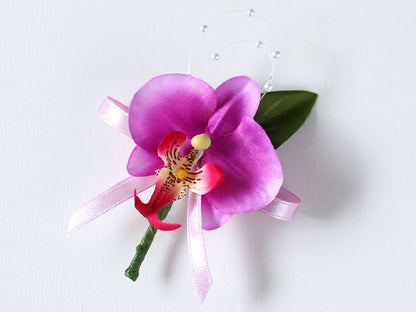 PH1-5 ミニコチョウラン×1輪パープルコサージュ